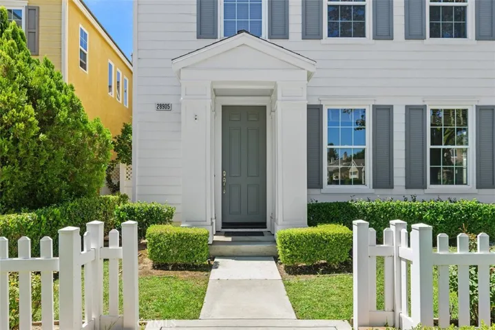 Picket Fenced Front Yard