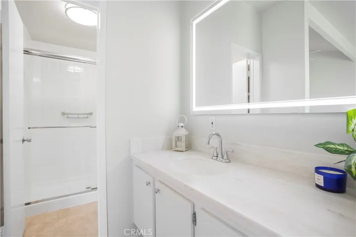 Updated vanity and mirror.