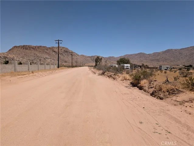 view looking north on Manzana Dr