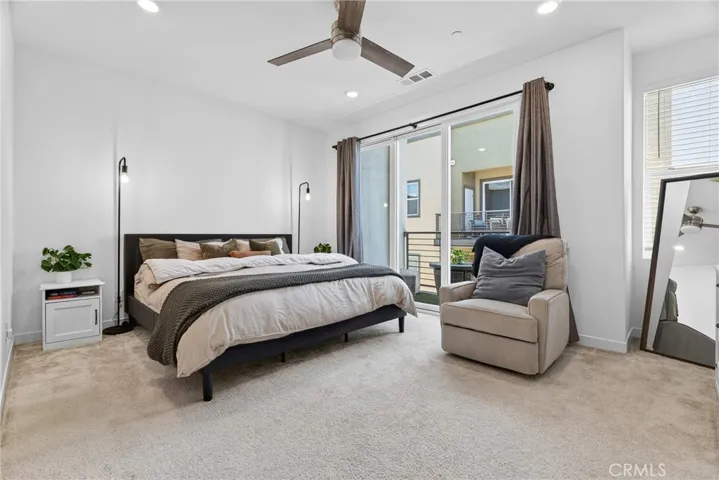 Primary suite with balcony