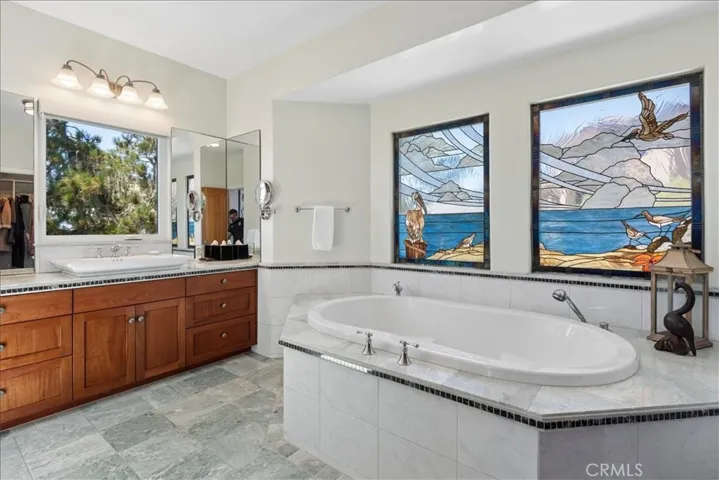 Bath in main suite.