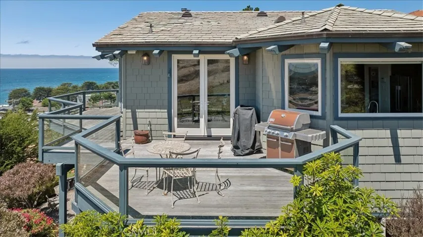Deck off of dining.