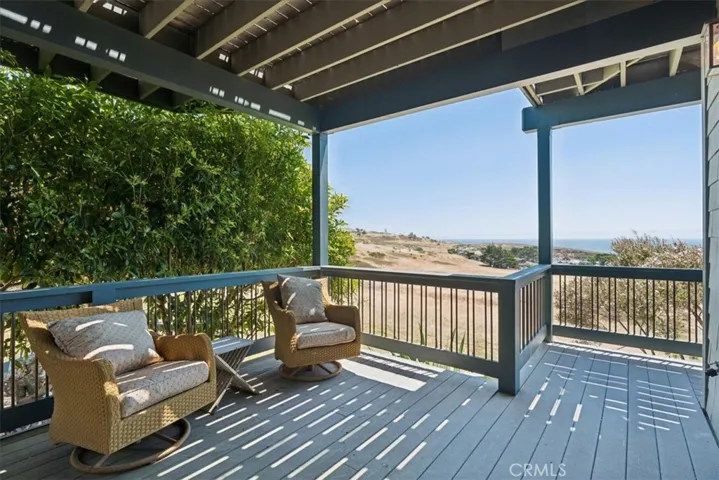 Deck off of game room.