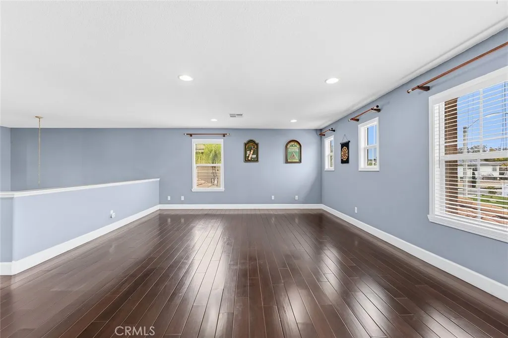 Nail-down flooring on the second floor