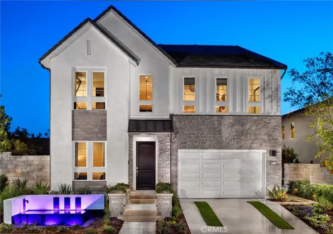 Front Elevation: Vireo Modern Farmhouse - Skylar Collection at FivePoint Valencia - Photo of Model home - Lot 1