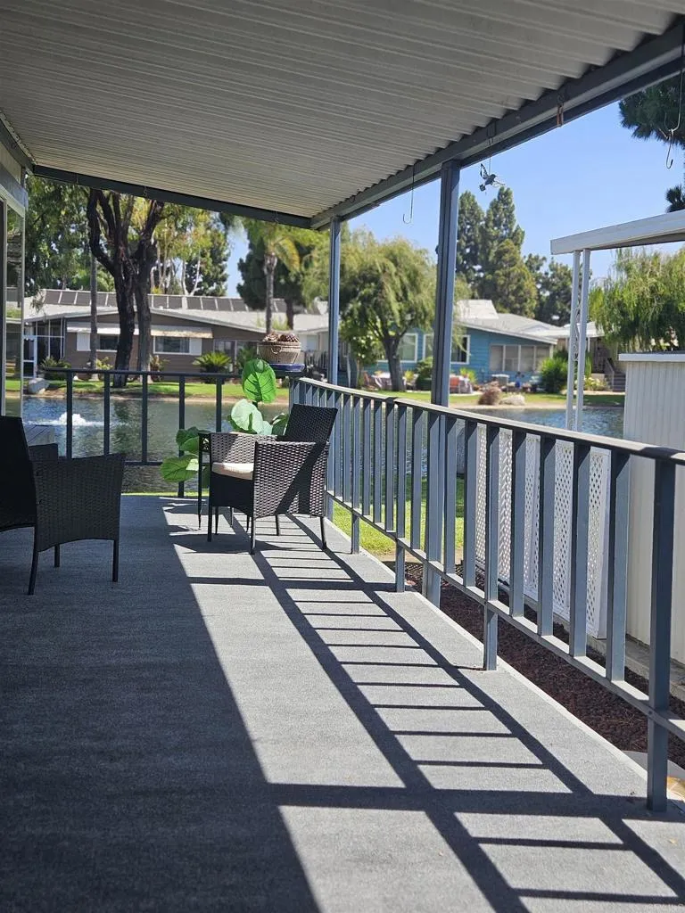 Outside deck