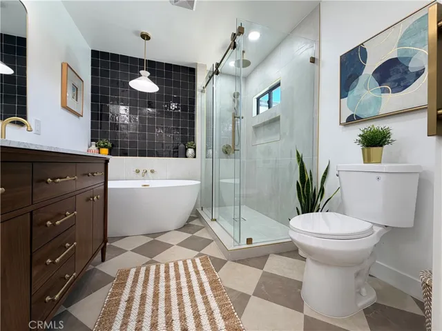 Walk in shower in Primary en-suite.