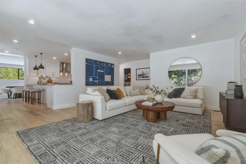 Family Room with View of Kitchen