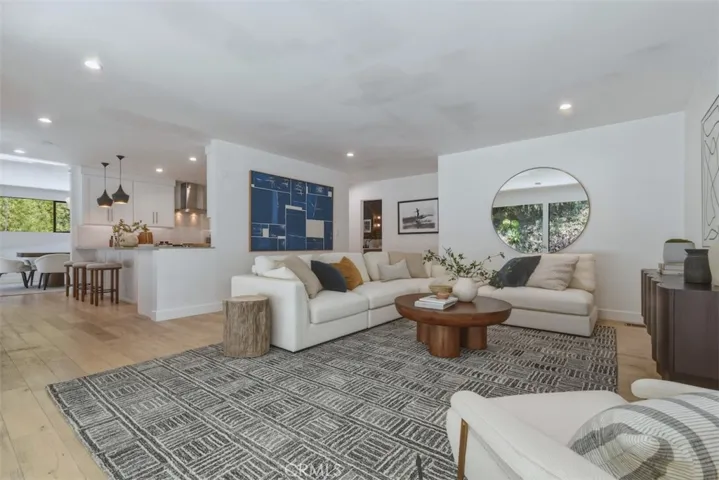 Family Room with View of Kitchen