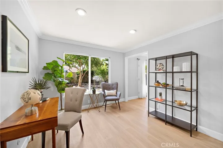 second downstairs bedroom is perfect as a guest room or office