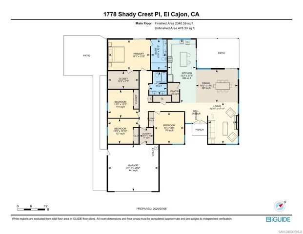 1778 Shady Crest Pl, El Cajon, California 92020