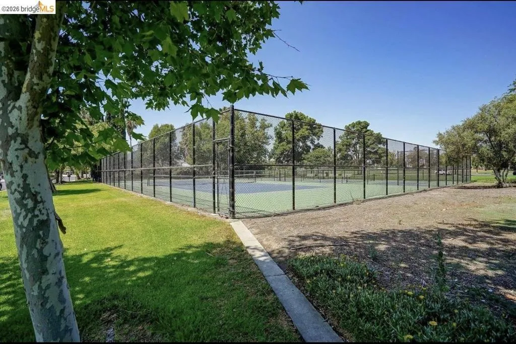 View of tennis court