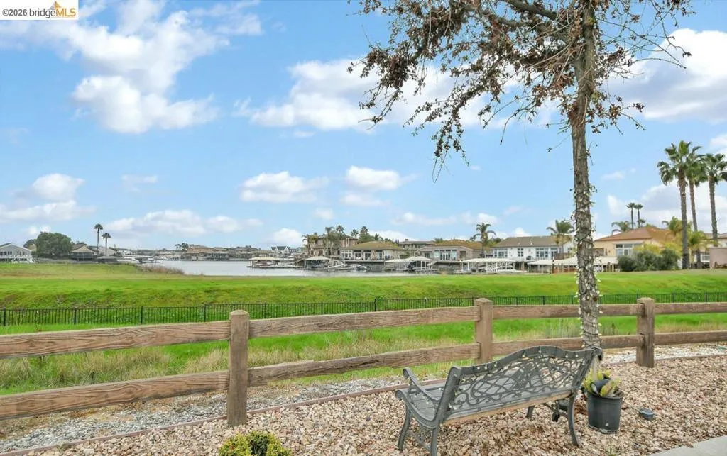View of yard featuring a water view