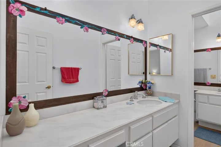 Vanity with Powered area and sink