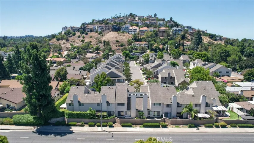South facing view of Panorama Heights North Tustin