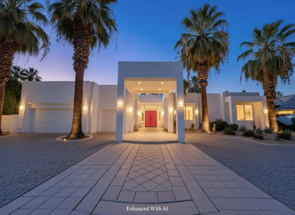 Modern White Desert Home