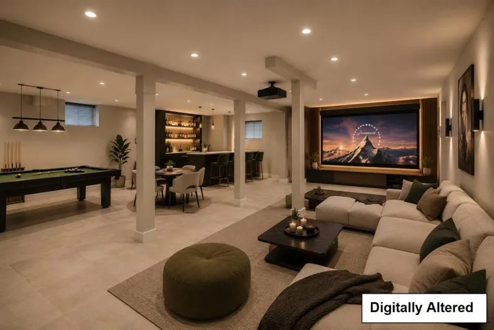 Virtual Design Basement Concept #1