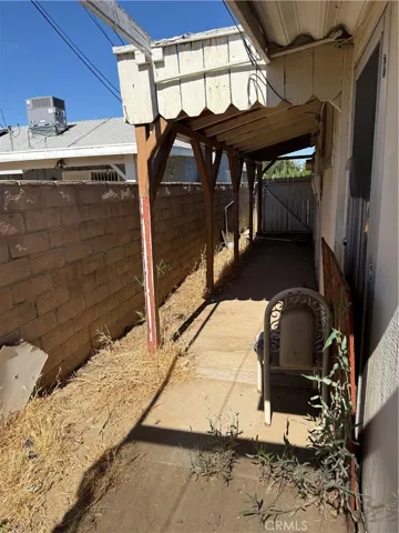 Side entrance