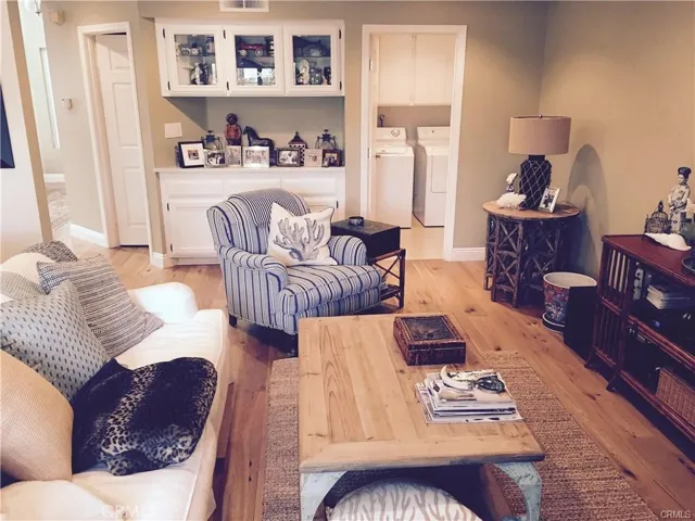 Family Room showing laundry Room