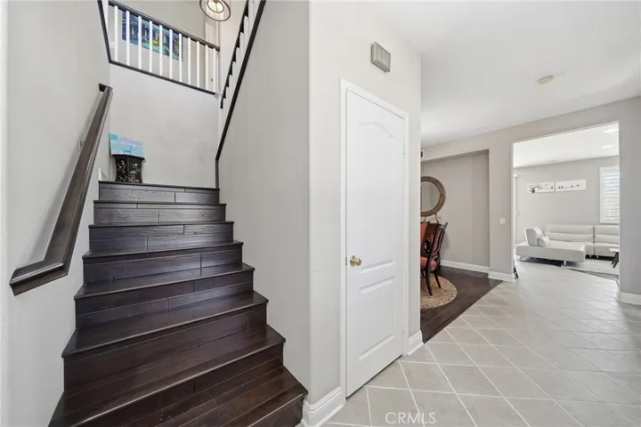 wooden stairway