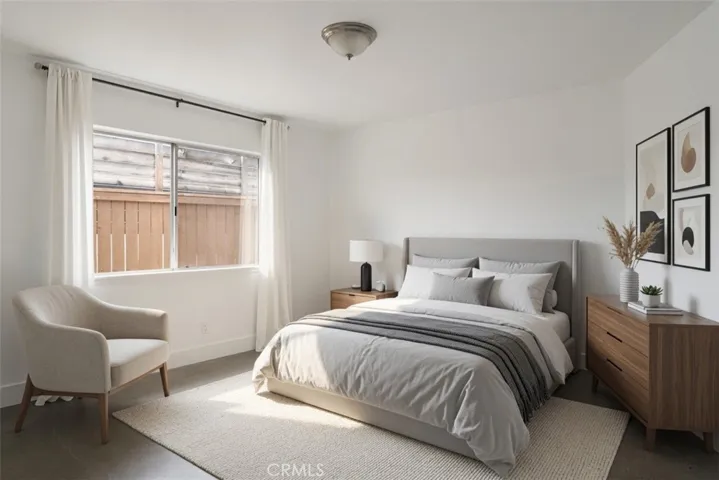 This photo has been virtually staged as a secondary bedroom