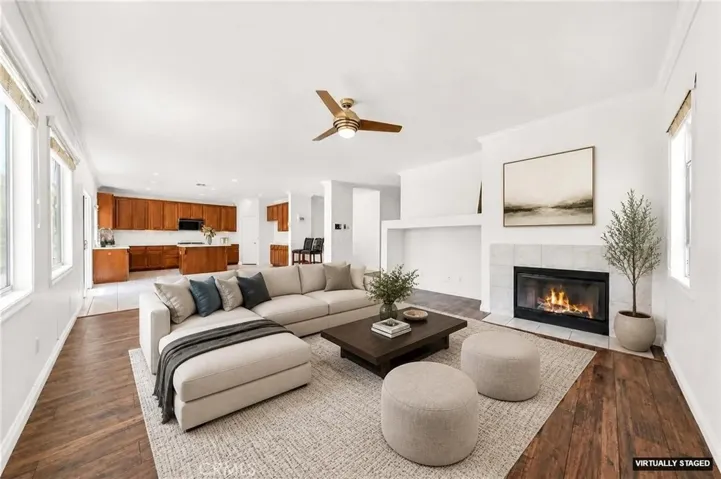 Virtual Staged Family Room