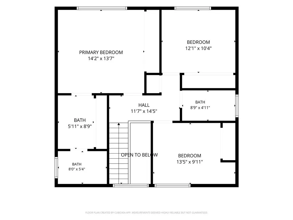 Upstairs Floor Plan