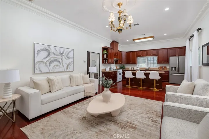 19742 Castlebar Dr-Bright living room with soaring 10-foot ceiling