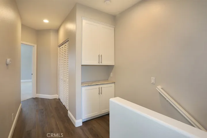 Upstairs Hallway with Linen Cabinets