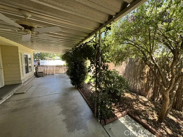 VIEW FACING NORTH OF PRIVATE PATIO
