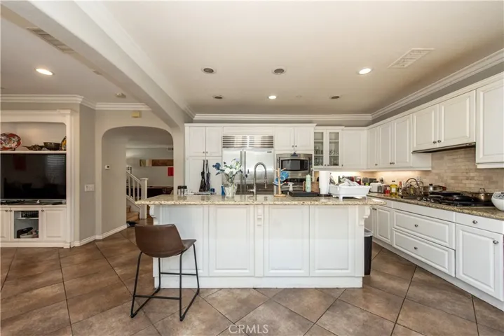 Kitchen with island seating