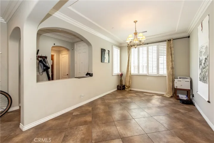 Entry and dining area
