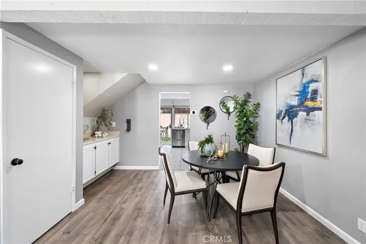 The Dining Room has a Built-In Wet Bar with Buffet Counter
