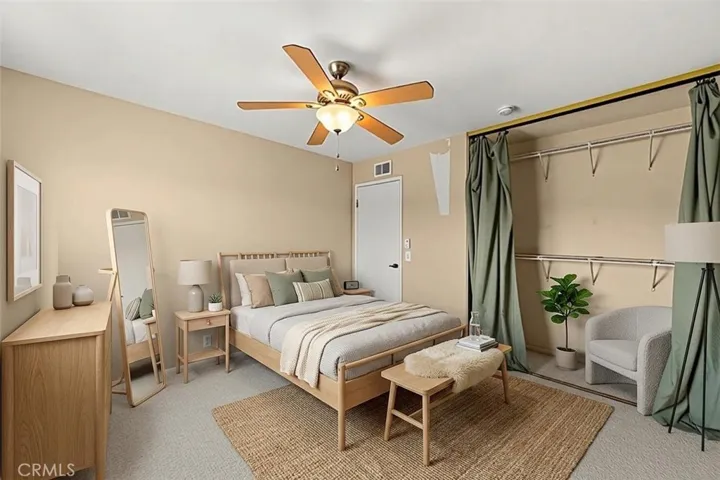 Guest Bedroom,  virtually staged and photo enhanced.