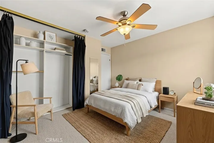 Guest Bedroom,  virtually staged and photo enhanced.
