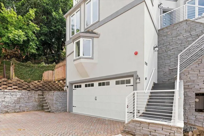 Attached Two Car Garage with Elevator