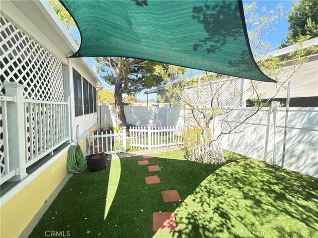 Fenced yard