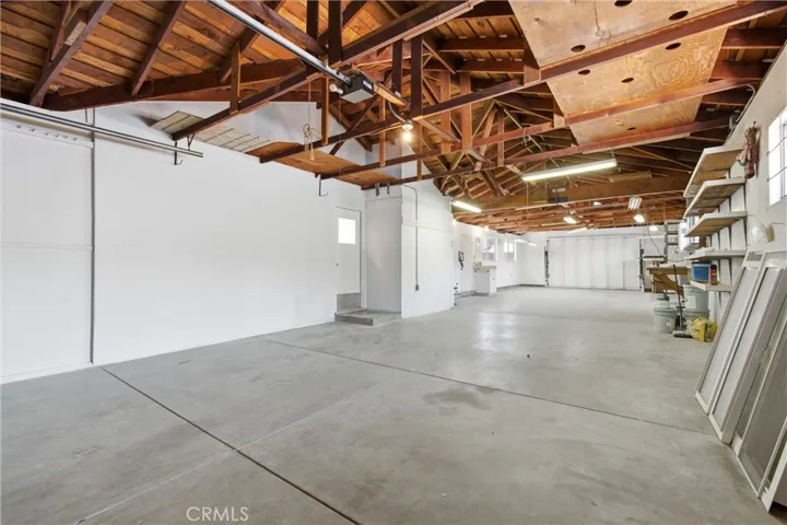 With approximately 1,100 square feet of space, this garage is ideal for all sorts of options.