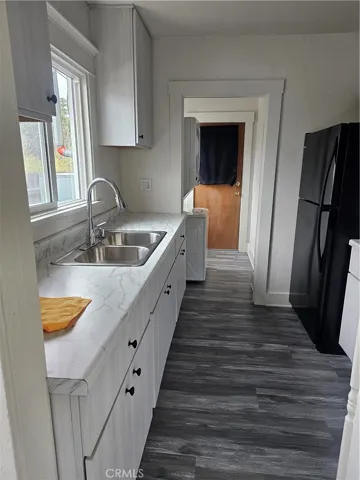Kitchen into laundry room