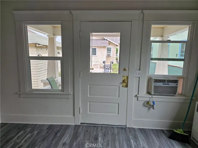 view from inside entry