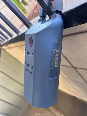 Lock box with key to enter gate.