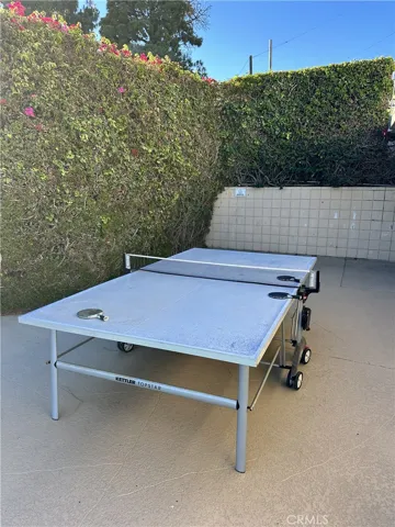 Ping pong adjacent to pool