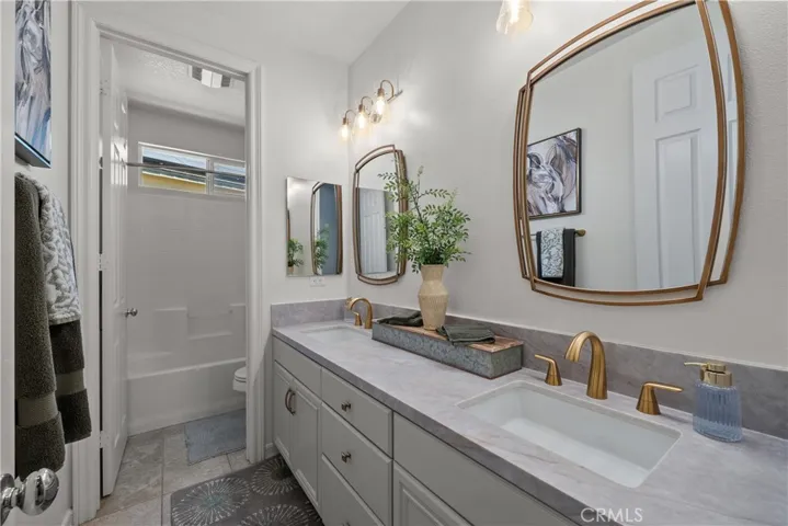 Remodeled upstairs hall bath