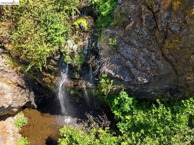 Aerial view of the waterfall