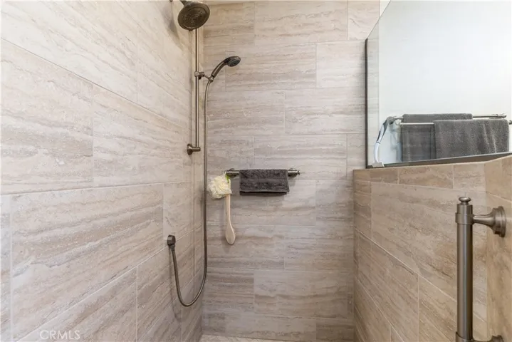 Oversized step in tile shower