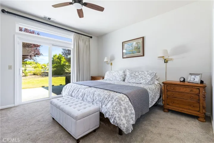 Primary suite with access to the backyard