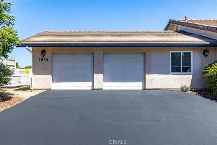 Access to a two car garage