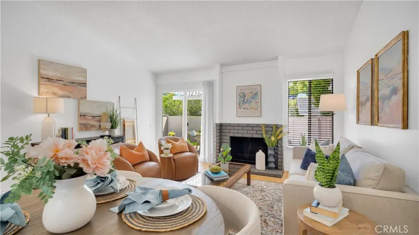 The dining area provides ample space for entertaining. When's dinner?
