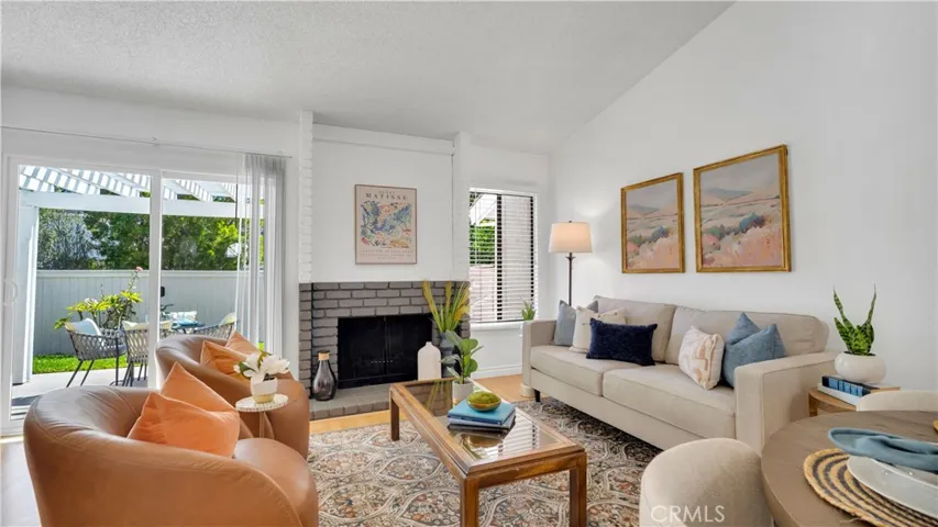 Just in case you are cold, the fireplace will warm you right up!