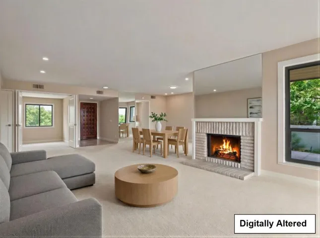 Living Room - Dining Room Area